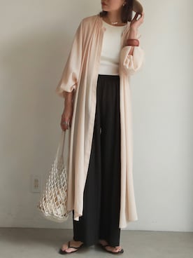 「feepur（フェピュール）のアイテム（シャツワンピース）」を使った、YUKAさん（レディース・167cm）の夏コーディネート