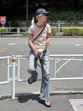 「feepur（フェピュール）のアイテム」を使った、YUKAさん（レディース・167cm）の夏コーディネート