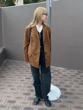 「H&M（エイチ・アンド・エム）のアイテム」を使った、YUKAさん（レディース・167cm）の秋コーディネート