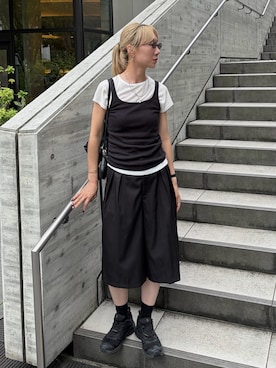 「SALOMON（サロモン）のアイテム」を使った、YUKAさん（レディース・167cm）の夏コーディネート