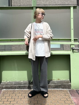 「みんなの白Tフェス」｜「アイテム（その他）」を使った、YUKAさん（レディース・167cm）の夏コーディネート