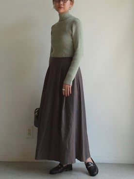 「オーロラスカート」｜YUKAさん（レディース・167cm）の夏コーディネート