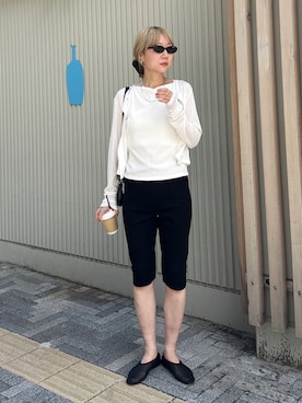 「アイテム（バッグ）」を使った、YUKAさん（レディース・167cm）の夏コーディネート