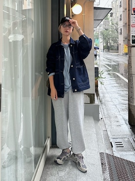 「feepur（フェピュール）のアイテム（スウェットパンツ）」を使った、YUKAさん（レディース・167cm）の秋コーディネート