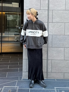 「Firsthand（ファーストハンド）のアイテム（ブーツ）」を使った、YUKAさん（レディース・167cm）の冬コーディネート