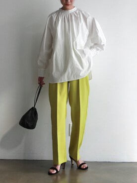 「menue（メヌエ）の7cmヒール アンクルストラップサンダル（サンダル）」を使った、YUKAさん（レディース・167cm）の春コーディネート