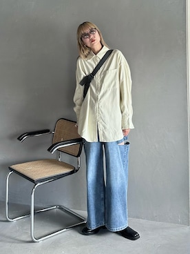 「LEMAIRE（ルメール）のアイテム」を使った、YUKAさん（レディース・167cm）の夏コーディネート