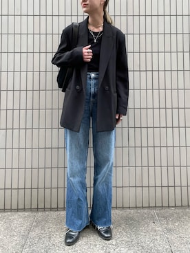 「BASERANGE（ベースレンジ）のアイテム」を使った、YUKAさん（レディース・167cm）の春コーディネート