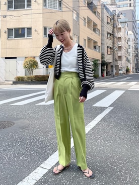 「feepur（フェピュール）のアイテム（アクセサリー）」を使った、YUKAさん（レディース・167cm）の春コーディネート