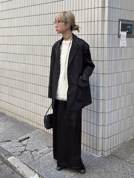 「アイテム（その他）」を使った、YUKAさん（レディース・167cm）の冬コーディネート