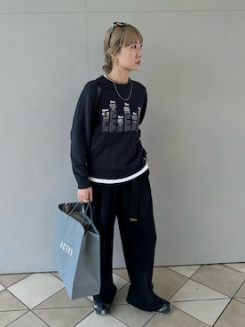 「ENOF（イナフ）のアイテム」を使った、YUKAさん（レディース・167cm）の秋コーディネート