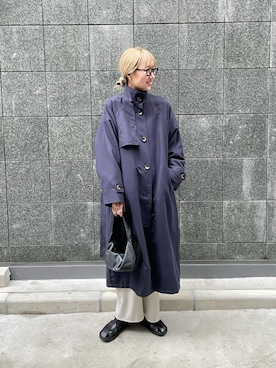 「feepur（フェピュール）のアイテム（トレンチコート）」を使った、YUKAさん（レディース・167cm）の冬コーディネート
