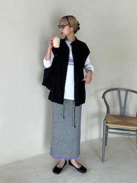 「feepur（フェピュール）のアイテム（スウェット）」を使った、YUKAさん（レディース・167cm）の秋コーディネート