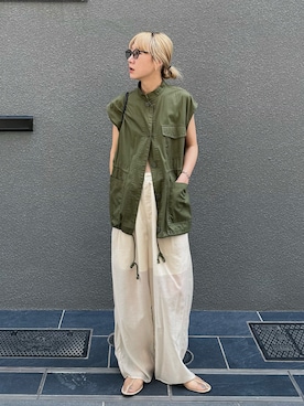 「H&M（エイチ・アンド・エム）のアイテム（ハンドバッグ）」を使った、YUKAさん（レディース・167cm）の夏コーディネート