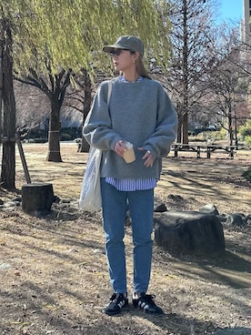 「M TO R（ムウトアール）のアイテム」を使った、YUKAさん（レディース・167cm）の冬コーディネート