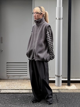 「アイテム（その他アウター）」を使った、YUKAさん（レディース・167cm）の秋コーディネート