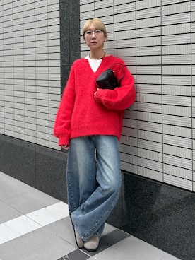 「アイテム（スリッポン）」を使った、YUKAさん（レディース・167cm）の秋コーディネート