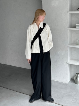 「feepur（フェピュール）のアイテム（サロペット/オーバーオール）」を使った、YUKAさん（レディース・167cm）の春コーディネート