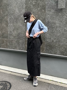 「カーゴスカート」｜「アイテム（その他）」を使った、YUKAさん（レディース・167cm）の春コーディネート