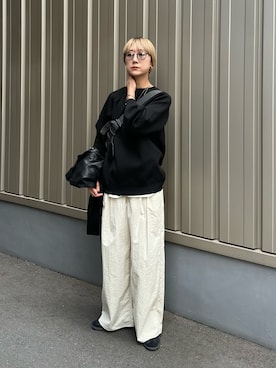 「LEMAIRE（ルメール）のアイテム」を使った、YUKAさん（レディース・167cm）の冬コーディネート