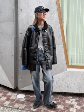 「アイテム（その他）」を使った、YUKAさん（レディース・167cm）の冬コーディネート