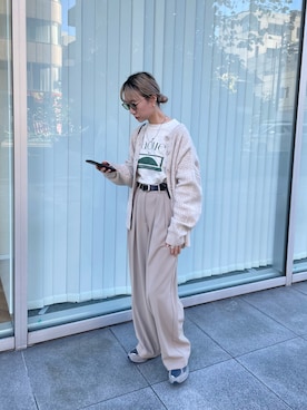 「feepur（フェピュール）のアイテム（スウェット）」を使った、YUKAさん（レディース・167cm）の冬コーディネート