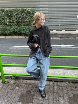 「coca（coca）（コカ）のアイテム（バッグ）」を使った、YUKAさん（レディース・167cm）の冬コーディネート