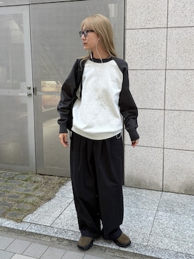 「Zoff（ゾフ）のアイテム」を使った、YUKAさん（レディース・167cm）の秋コーディネート