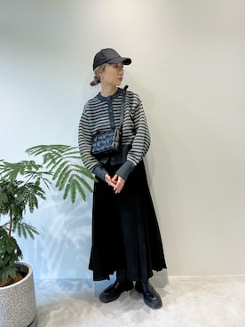 「Firsthand（ファーストハンド）のアイテム（ブーツ）」を使った、YUKAさん（レディース・167cm）の冬コーディネート