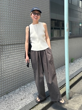「アイテム（その他）」を使った、YUKAさん（レディース・167cm）の夏コーディネート