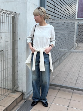 「H&M（エイチ・アンド・エム）のアイテム」を使った、YUKAさん（レディース・167cm）の春コーディネート