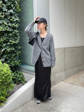 「H&M（エイチ・アンド・エム）のアイテム（キャップ）」を使った、YUKAさん（レディース・167cm）の夏コーディネート