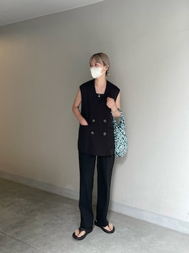 「feepur（フェピュール）のアイテム（その他アウター）」を使った、YUKAさん（レディース・167cm）の夏コーディネート