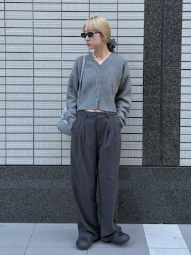 「tukn.（トゥクン）のアイテム」を使った、YUKAさん（レディース・167cm）の冬コーディネート