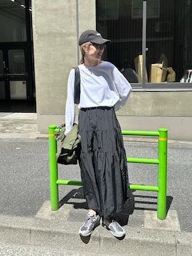 「アイテム（ベスト）」を使った、YUKAさん（レディース・167cm）の春コーディネート