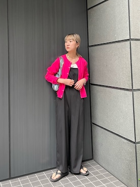 「feepur（フェピュール）のアイテム（サロペット/オーバーオール）」を使った、YUKAさん（レディース・167cm）の夏コーディネート