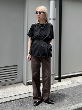 「H&M（エイチ・アンド・エム）のアイテム」を使った、YUKAさん（レディース・167cm）の夏コーディネート