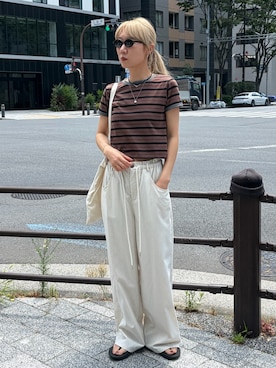 「アイテム（その他）」を使った、YUKAさん（レディース・167cm）の夏コーディネート