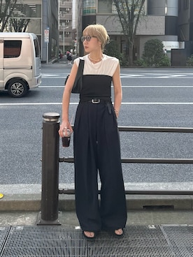 「feepur（フェピュール）のアイテム（その他トップス）」を使った、YUKAさん（レディース・167cm）の夏コーディネート