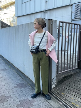 「Firsthand（ファーストハンド）のアイテム（ブーツ）」を使った、YUKAさん（レディース・167cm）の冬コーディネート