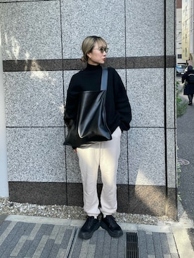 「JIL SANDER（ジルサンダー）のアイテム」を使った、YUKAさん（レディース・167cm）の冬コーディネート