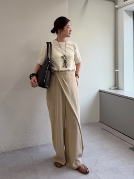 「IACUCCI（イアクッチ）のアイテム」を使った、kajiharaさん（レディース・157cm）の夏コーディネート