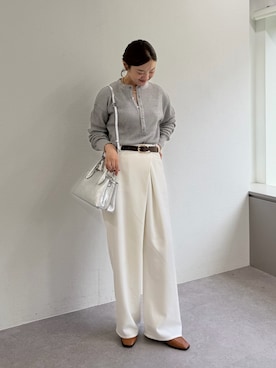「IACUCCI（イアクッチ）のアイテム」を使った、kajiharaさん（レディース・157cm）の秋コーディネート