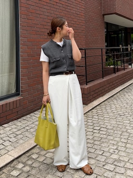「IACUCCI（イアクッチ）のアイテム」を使った、kajiharaさん（レディース・157cm）の夏コーディネート