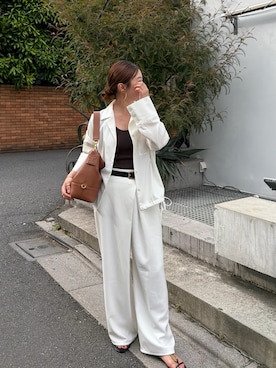 「IACUCCI（イアクッチ）のアイテム」を使った、kajiharaさん（レディース・157cm）の夏コーディネート