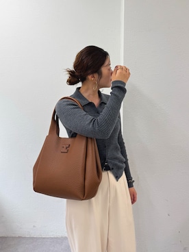 「スラックスパンツ」｜kajiharaさん（レディース・157cm）の秋コーディネート