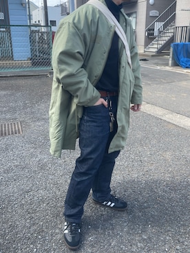 「adidas（アディダス）のサンバ OG / SAMBA OG / アディダスオリジナルス adidas Originals スニーカー（スニーカー）」を使った、かずきち。さん（メンズ・165cm）の春コーディネート