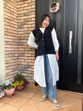 「アイテム（バレエシューズ）」を使った、keiさん（レディース・165cm）の春コーディネート
