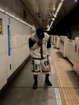 「アイテム（デニムジャケット）」を使った、mittsunさん（メンズ・170cm）の秋コーディネート