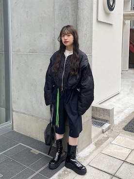 「キルティングコート」｜aoiさん（レディース・149cm）の秋コーディネート